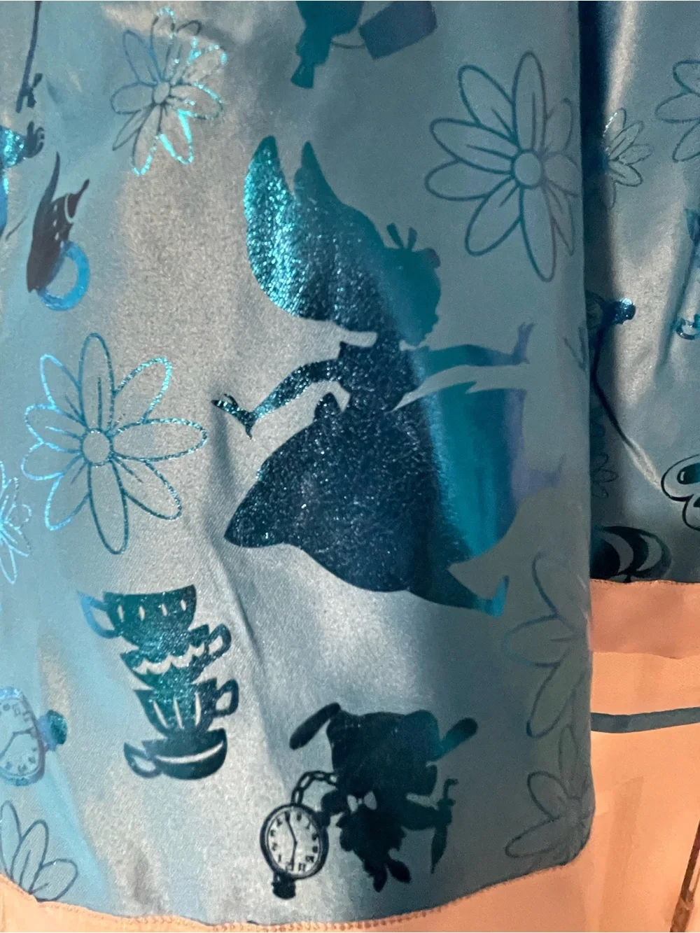 Disney Store Alice in Wonderland Costume Blue Dress with Apron & headband 9/10